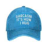 Ositerpz Sarcasm hat in blue, front view, perfect for daily casual wear.