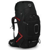 Osprey Aether Plus 70L front view shows a rugged backpack for long treks
