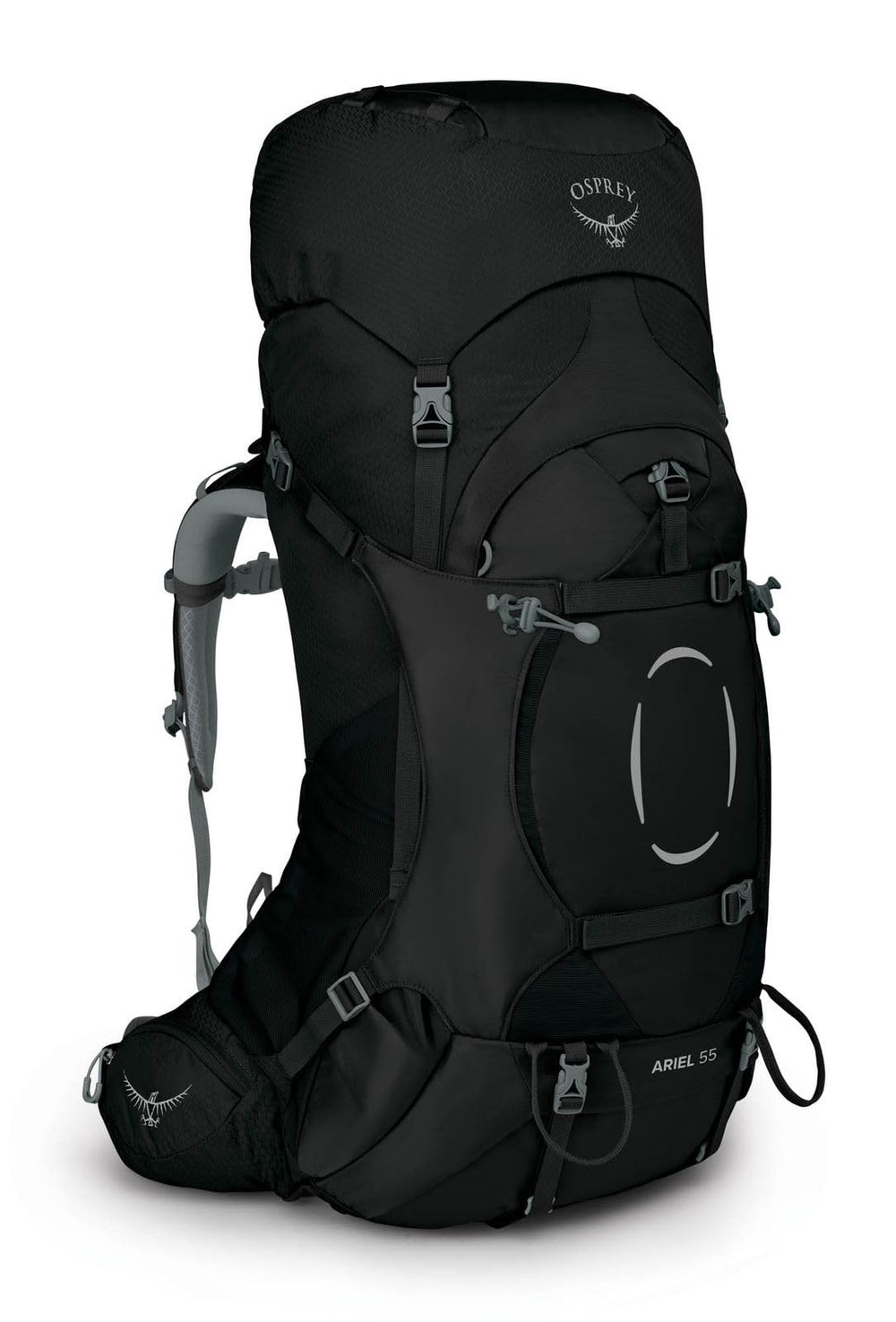 Osprey Ariel 55L backpanel with breathable airflow for cool all-day comfort