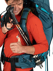 Osprey Atmos AG 65L anti-gravity suspension back panel enhances comfort on long climbs