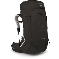 Osprey Atmos AG LT 65L backpack front view highlighting lightweight comfort for extended hikes.
