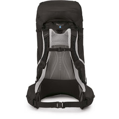 Osprey Atmos AG LT 65L backpack side view showing quick-access side panel storage.