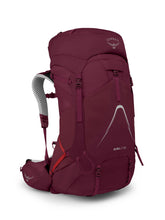 Osprey Aura AG LT 65L women's backpack with side panel access for quick gear reach