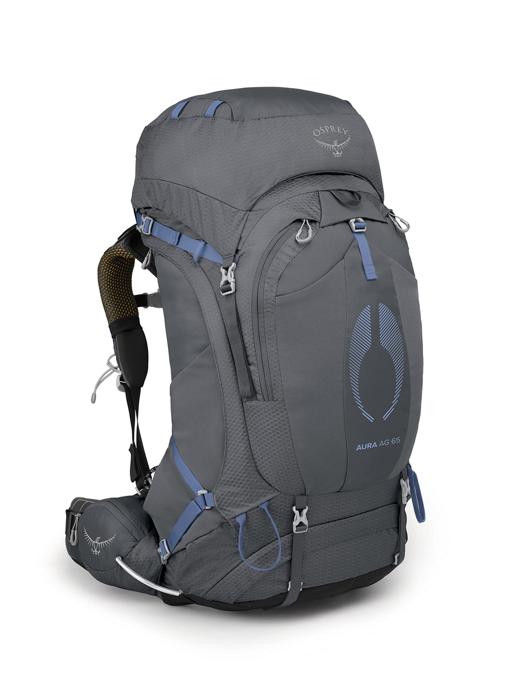 Osprey Aura AG 65 backpanel ventilation keeps your back cool on long hikes.