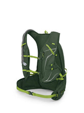 Osprey Duro 15L front view shows a close-to-body, bounce-free fit for long trail runs.