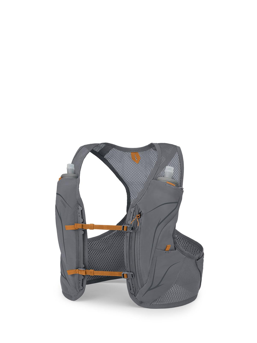 Osprey Duro LT vest front view showing close-to-body fit for bounce-free running