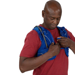 Osprey Duro padded mesh straps deliver comfort and stability on rugged trails