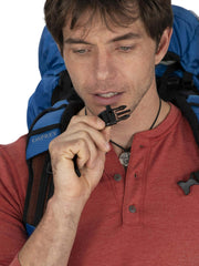 Osprey Exos 58L with AirSpeed suspension shows improved ventilation during climbs.