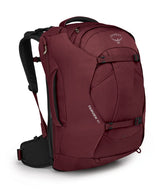Osprey Fairview 40L fabric-durability close-up shows rugged weave for years of travel.