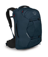 Osprey Farpoint 40L front view highlights durable build for long-term travel