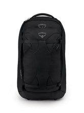 Osprey Farpoint 70L backpack outside view, showcasing rugged travel durability.