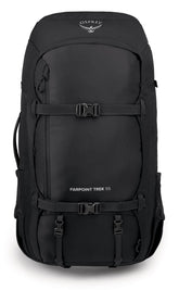 Osprey Farpoint Trek 55L with front-panel opening for easy travel packing.