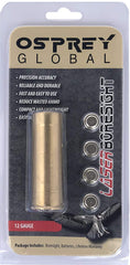 Osprey Global laser boresight showing range from 10 to 75 yards for accurate setup
