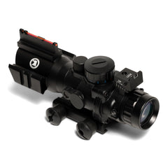 Osprey Global compact scope rubber-molded body closeup emphasizes non-reflective matte finish