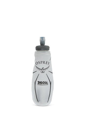 Osprey Hydraulics 360ml soft flask side view for stable, on-the-go hydration.