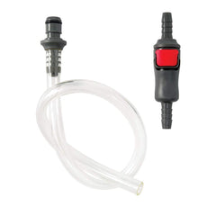 Osprey Hydraulics Quick Connection Kit connectors demonstrate easy hose disconnect for hassle-free hydration.