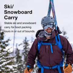 Osprey Kamber 20L ski and snowboard carry options for effortless transitions