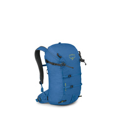Osprey Mutant 22L front view in Blue Flame for alpine climbs
