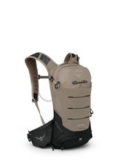 Osprey Raptor 10L with winged harness for stable mountain biking.