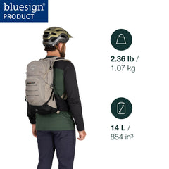 Osprey Raptor 14L with Hydraulics reservoir in use for long rides
