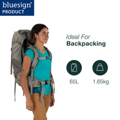Osprey Renn 65EF AirSpeed backpanel delivers ventilation on hot trail days.