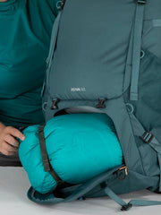 Osprey Renn 65 EF extended fit supports up to 70-inch hips for inclusive sizing.
