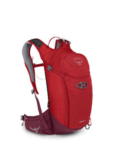 Osprey Siskin 12L with ventilated backpanel keeps you cool on steep climbs.