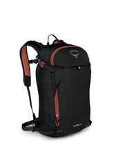 Osprey Sopris 20L front view shows a compact ski backpack ready for backcountry missions