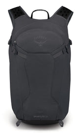 Osprey Sportlite 20L front view with quick-release straps for on-trail adjustments.