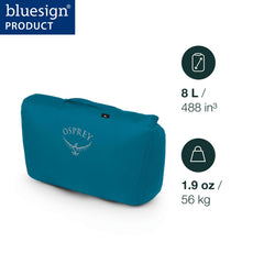 Osprey StraightJacket 8L sack in compact mode saves space.