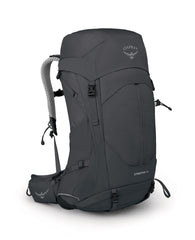 Osprey Stratos 44L backpack front view ready for long hikes.