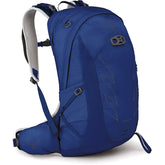 Osprey Talon Earth 22 Ocean Blue front view for travel and hiking.