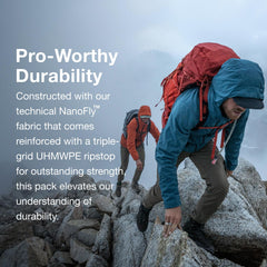 Osprey Talon Pro 40L torso-adjustment enables a personalized fit.