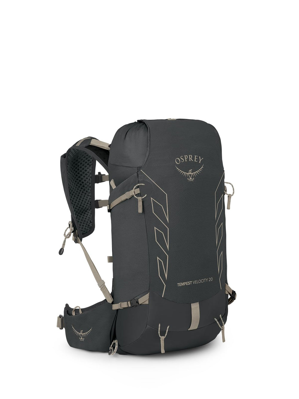 Osprey Tempest Velocity 20L front view for fast day hikes.
