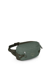 Osprey Transporter Commuter waist pack front view showing spacious pockets for quick access.