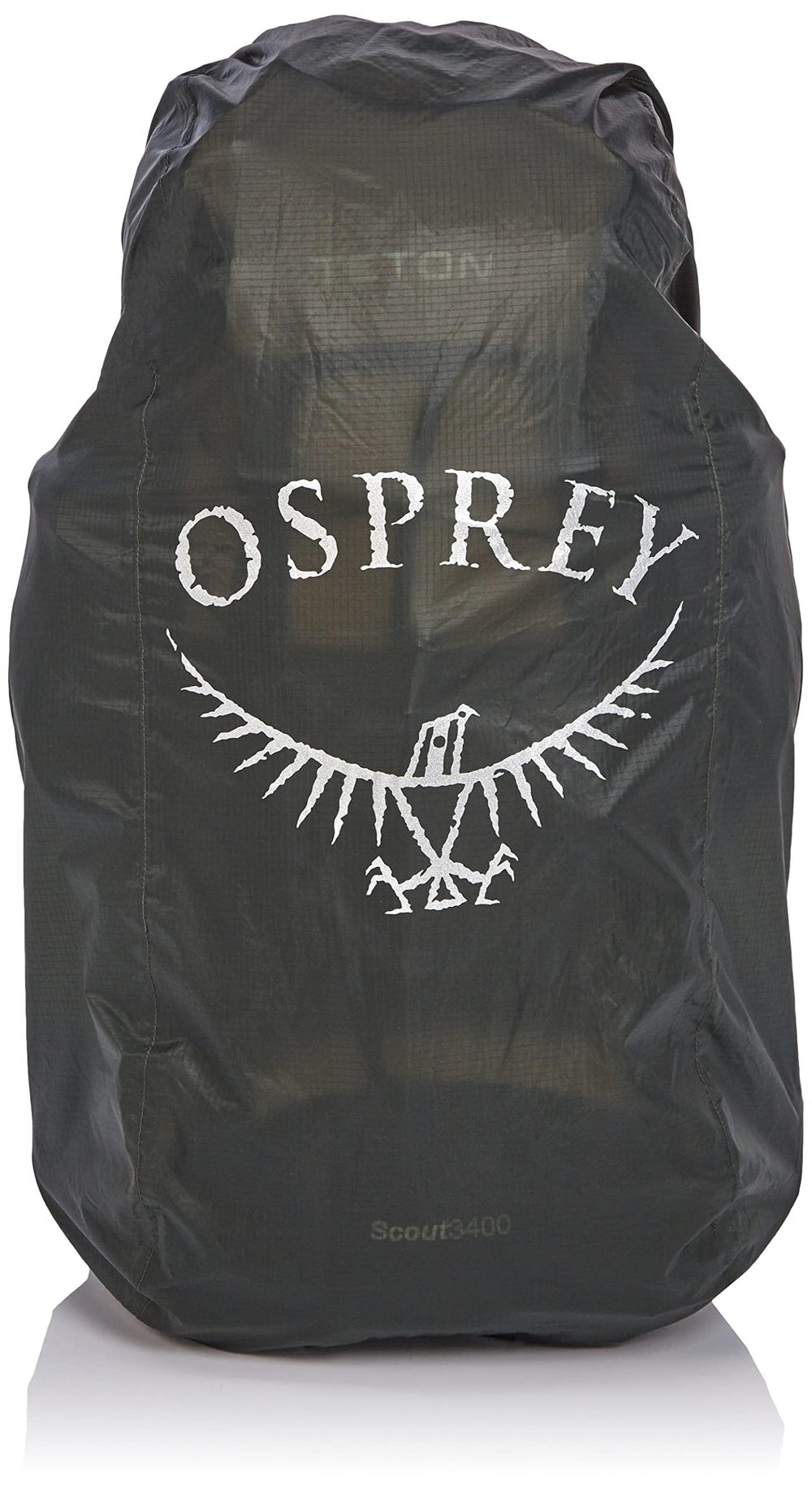 Osprey Ultralight Raincover Large fully-wrapped shields your backpack from rain.