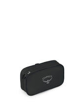 Osprey Ultralight Zip Packing Organizer in black keeps small items organized for travel.