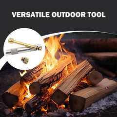 Otbushit Fire Piston 13 cm size for easy packing in a backpack.