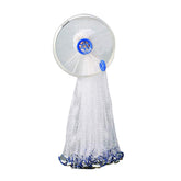 Nylon line cast net with 0.47 inch mesh