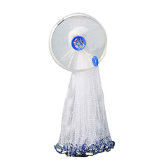 Nylon line cast net with 0.47 inch mesh