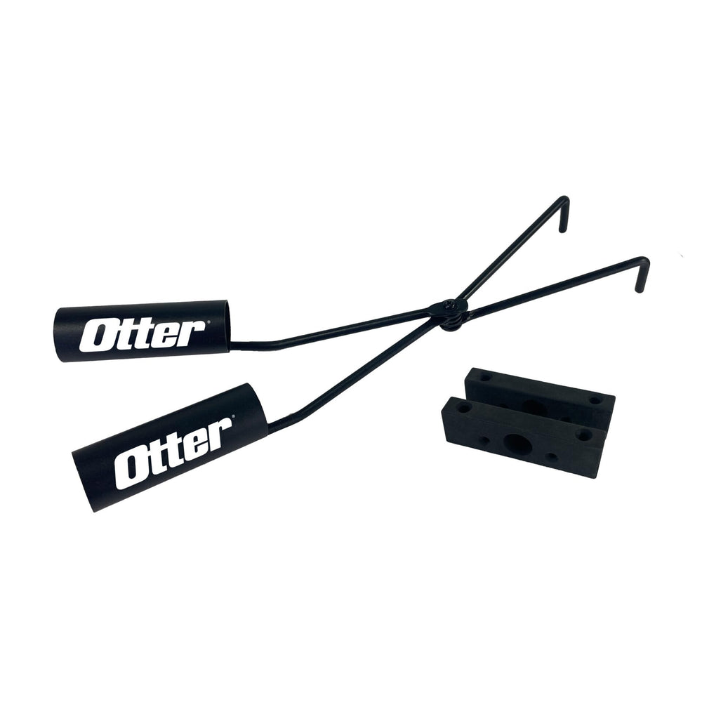 OTTER Outdoors QA double rod holder with two extended tubes for versatile rod setups.