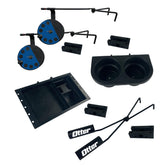 OTTER Outdoors universal hub accessory multi-shelf keeps ice gear organized.