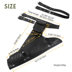 oubert Archery Hip Quiver three pockets hold accessories with easy access during practice.