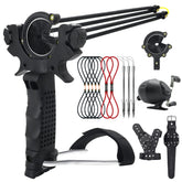 oubert fishing slingshot with reel and folding design for easy transport