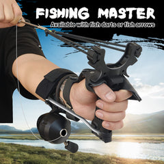 oubert folding wrist-rest attached to slingshot for steady shots