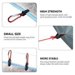 Outanaya tarp clips compact size for easy storage in a bag.