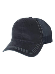 Outdoor Cap HPD-610M Navy side view emphasizing one-size-fits-all convenience
