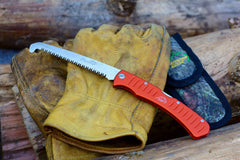 Outdoor Edge Flip N Zip Saw in compact folded form ideal for backpacking and quick cuts