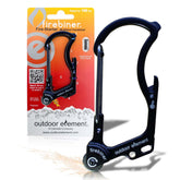 OUTDOOR ELEMENT Firebiner front view shows compact all-in-one design for EDC