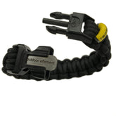 OUTDOOR ELEMENT Kodiak fire-starter buckle in action for quick ignition